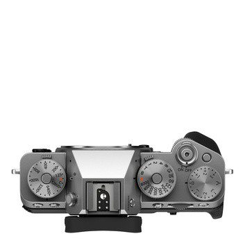 Top view of a vintage film camera with dual lens turrets and manual exposure controls.