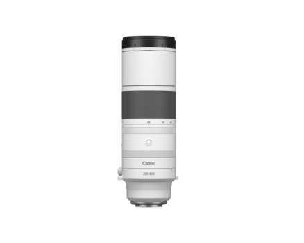 Canon RF 70-200mm f/2.8L IS USM telephoto lens with white barrel and dark bands.