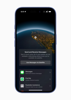 Screenshot of iPhone lock screen displaying Earth from space with messaging and notification app icons.