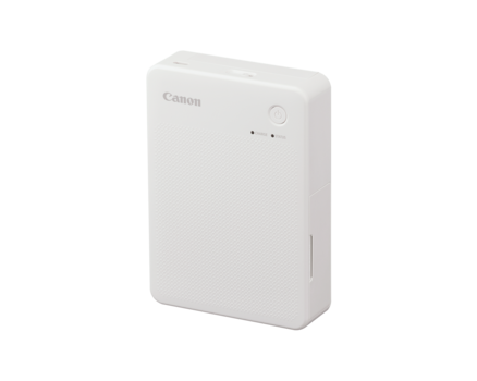Canon portable wireless printer or document scanner with white finish and indicator lights on top.