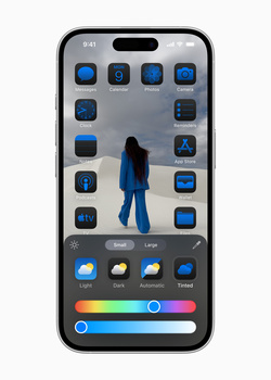 Screenshot of a mobile photo editing app interface with color adjustment sliders and app icons.