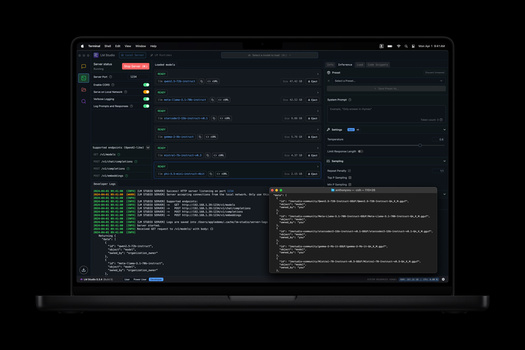 Screenshot of a dark-themed video editing or rendering software interface with timeline, preview windows, and code output.
