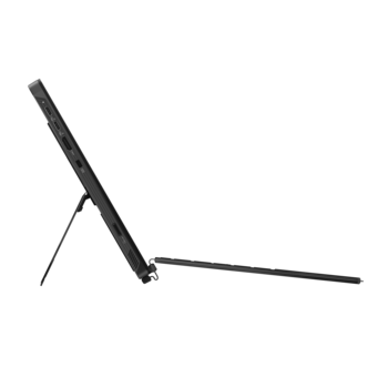Black tripod with angled legs and adjustable ball head mount.