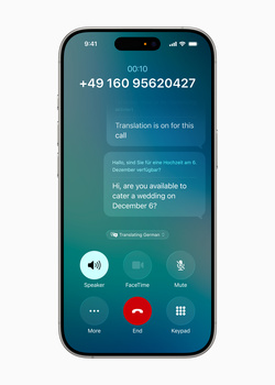Screenshot of an incoming phone call interface on a smartphone displaying a German phone number.