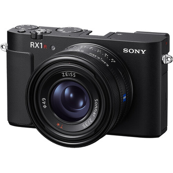 Sony RX1 II compact camera with Zeiss lens on white background.