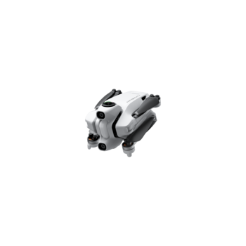 Three-axis gimbal stabilizer with white and gray body and black accents, shown against white background.