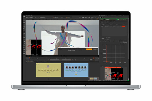 Screenshot of professional video editing software showing color grading and effects workflow.