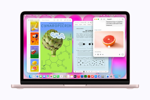 Screenshot of macOS desktop displaying multiple design and photography applications in windowed arrangement.