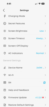 Screenshot of Android device settings menu showing display and system options.