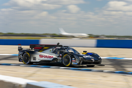 No. 40 Wayne Taylor Racing DEX Imaging Cadillac VSeries R race car at Sebring International Raceway