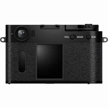 Leica M6 rangefinder camera rear view showing LCD screen and control buttons