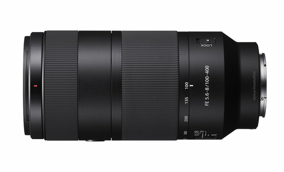 Sony FE 55-210mm f/4.5-6.3 telephoto zoom lens with black barrel and focus ring