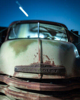 Lensbaby for selective blur on this vintage Chevrolet truck.