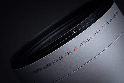 Fujifilm Super EBC XF 100mm f/4.5 R LM OIS telephoto lens barrel detail