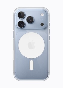 Clear protective case with MagSafe ring for iPhone 13 Pro, showing camera array and magnetic alignment