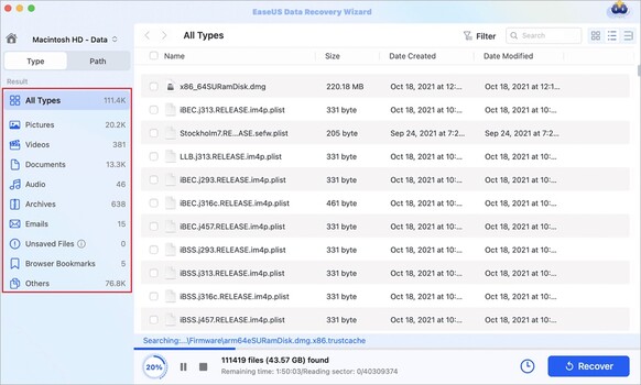 EaseUS Data Recovery Wizard for Mac