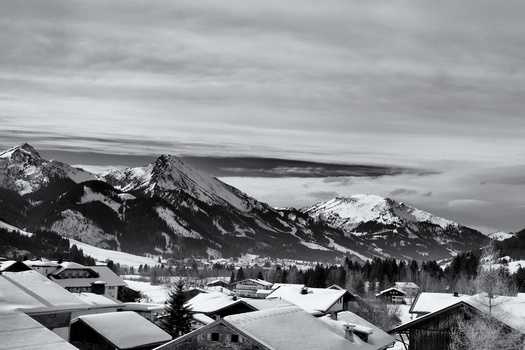 Image "Village in the Austrian Alps" by Dennis Burke