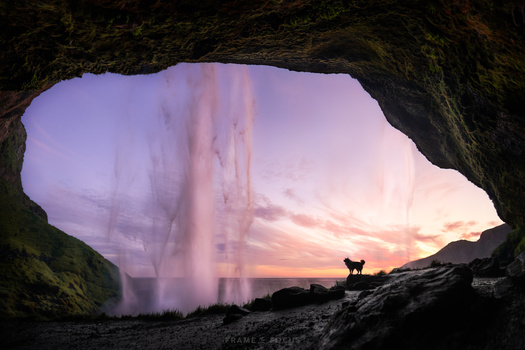 Image "Sunset at Seljalandsfoss" by Marieke Kemp