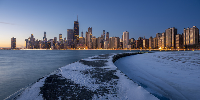 View Chicago in Blue Silence by Muhammad AlQatam