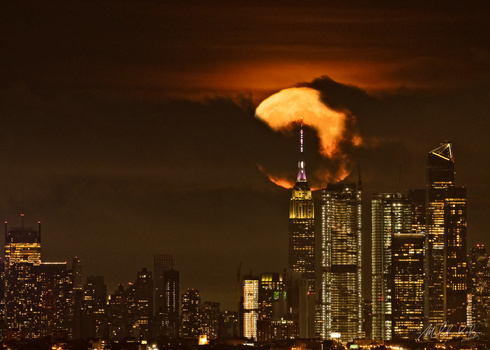 Image "Smoking Strawberry Moon" by Malcolm Kahn