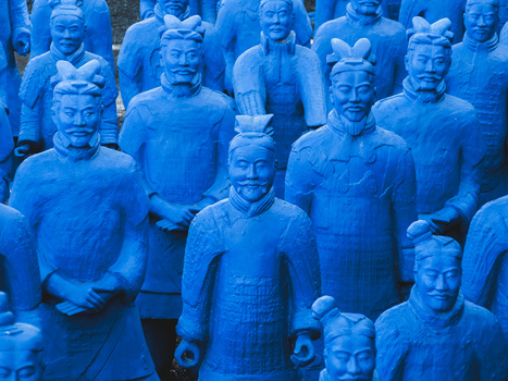 View Blue Terracota Army by Ricardo Rocha