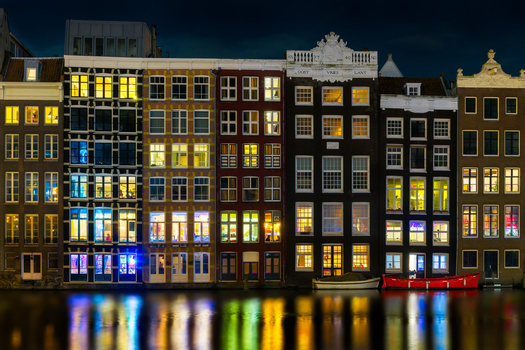 View Amsterdam at Night | Netherlands by Nico Trinkhaus