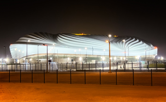 Image "Al Janoub Stadium - FIFA World Cup Qatar 2022" by Nico Trinkhaus