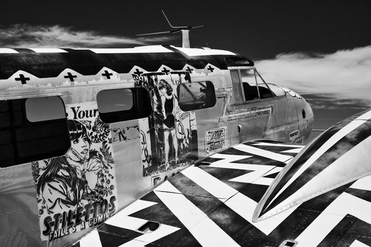 Image "Faile, Naughty Angels, Acrylic on Beechcraft UC-45" by Michael Clark
