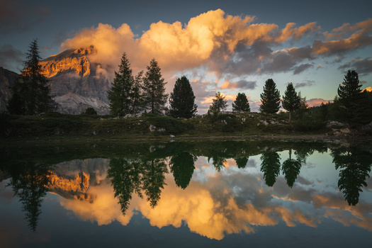 View Reflection at sunset by Sebastian Stöttinger