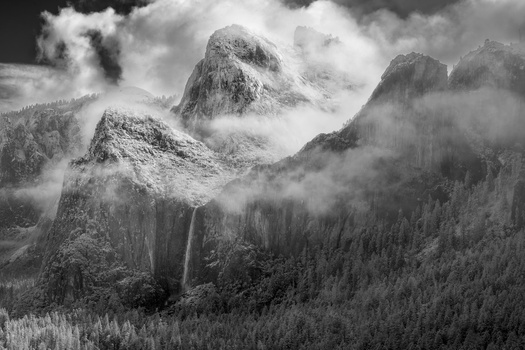Clearing Storm at Bridalveil Falls by Mike Pitts