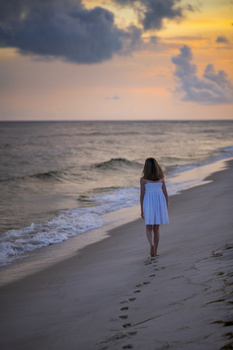 Image "An evening stroll down the beach" by Dustin Traynor