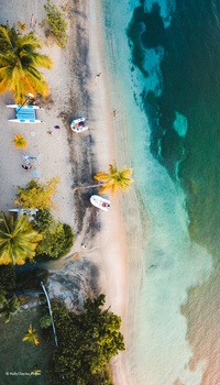 Image "Beach Sunset Drone" by Holly Charles