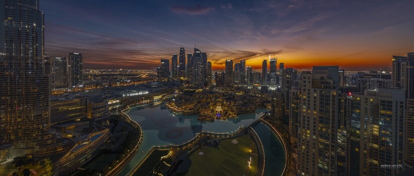 Image "Sunrise over Dubai" by marius van dyk