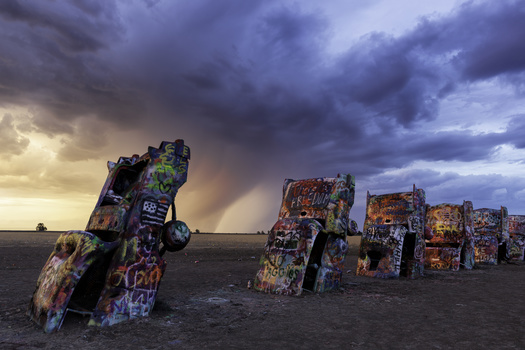 Image "Cadillac Ranch" by Melanie LeDuc