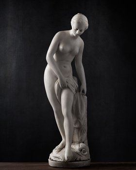 Image "Bathing Woman Sculpture in Marble (C17th)" by Stefano Barcella