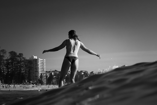 Image "Gliding on a North Steyne Peeler" by Tony Palmer
