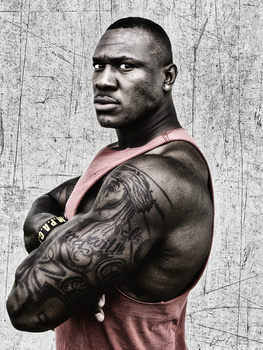 Image "MMA fighter stare down" by David Wiesley
