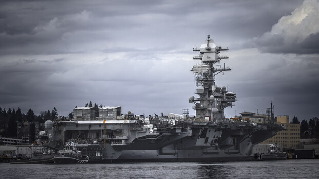 Image "US NAVAL SHIP - USS RONALD REAGON CVN-78" by Don L