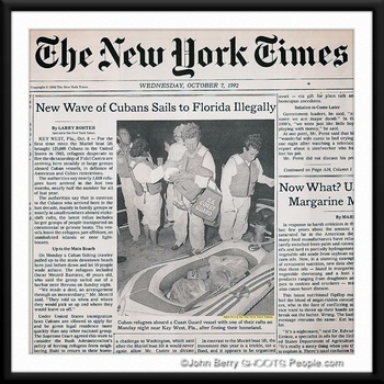 Image "Cubans escape to America on toy raft”" by John Berry