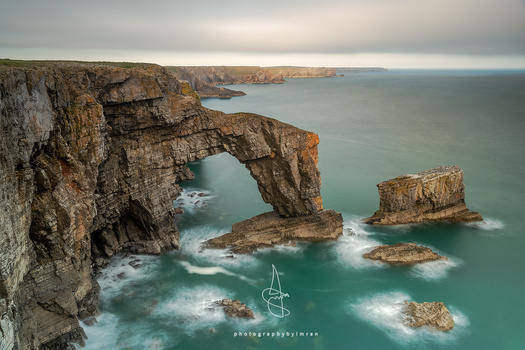Image "The Green Bridge of Wales" by Imran Mirza
