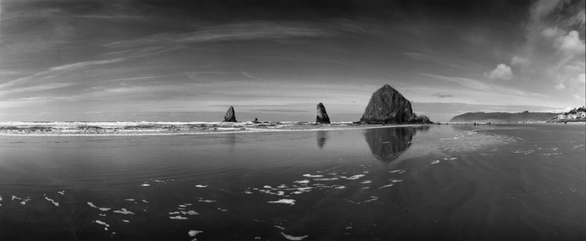 Image "Haystack Rock and Cannon Beach, Panorama" by Gary Quay