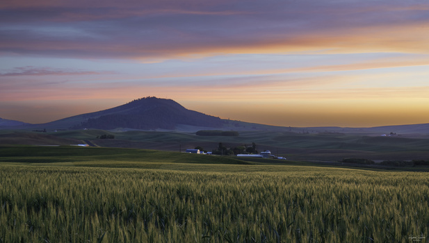 Image "Sunset in The Palouse" by Raymond Sassoon