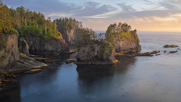 Cape Flattery - Evening Edition by Peter Dyndiuk