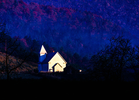 Image "Appalachian Light - Rural church" by Bill Blanton