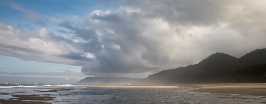 Image "The Dog Walker, Arcadia Beach" by Mike O'Brien