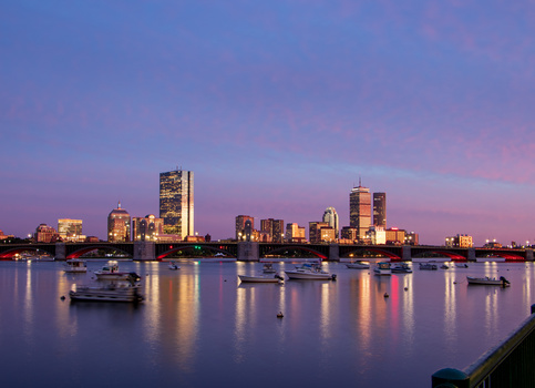 Image "Boston at Dusk" by Moe Isaza