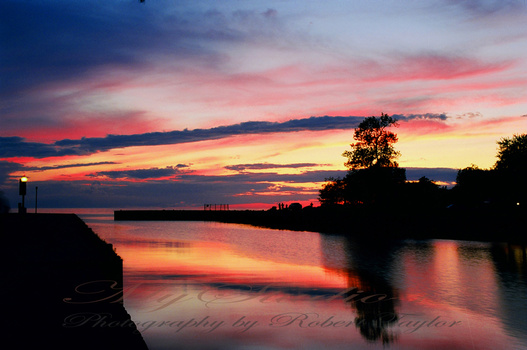 Image "Bayfield Harbor Sunset" by Robert Taylor