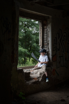 Image "Child gang member" by Ted Moravec