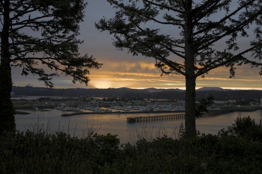 Image "Yaquina Bay Sunrise" by Leroy Brown