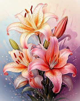 Image "easter lily spray ..." by judy foote-belleci